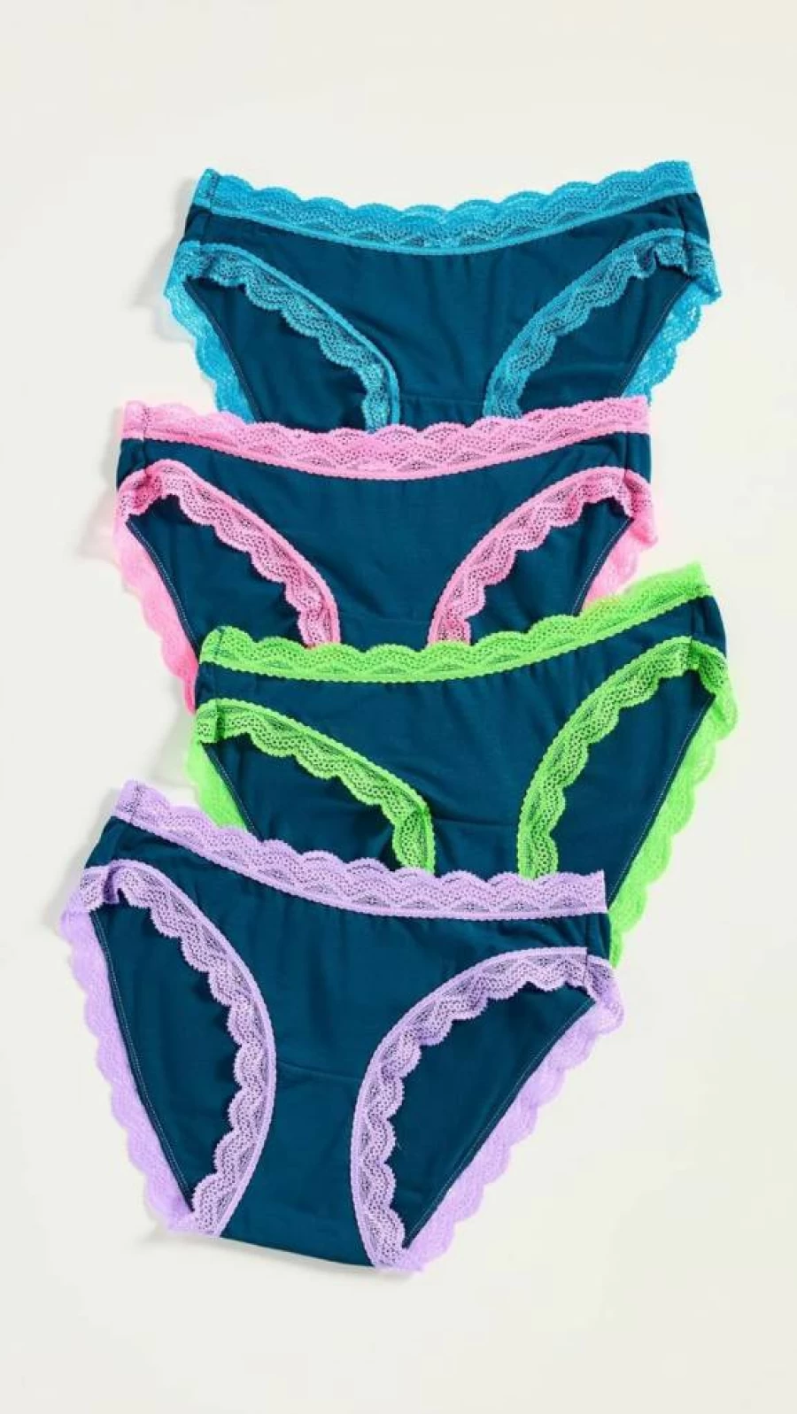 Stripe & Stare Women's Original Cotton Knickers 4-Pack - Soft Comfort Underwear
