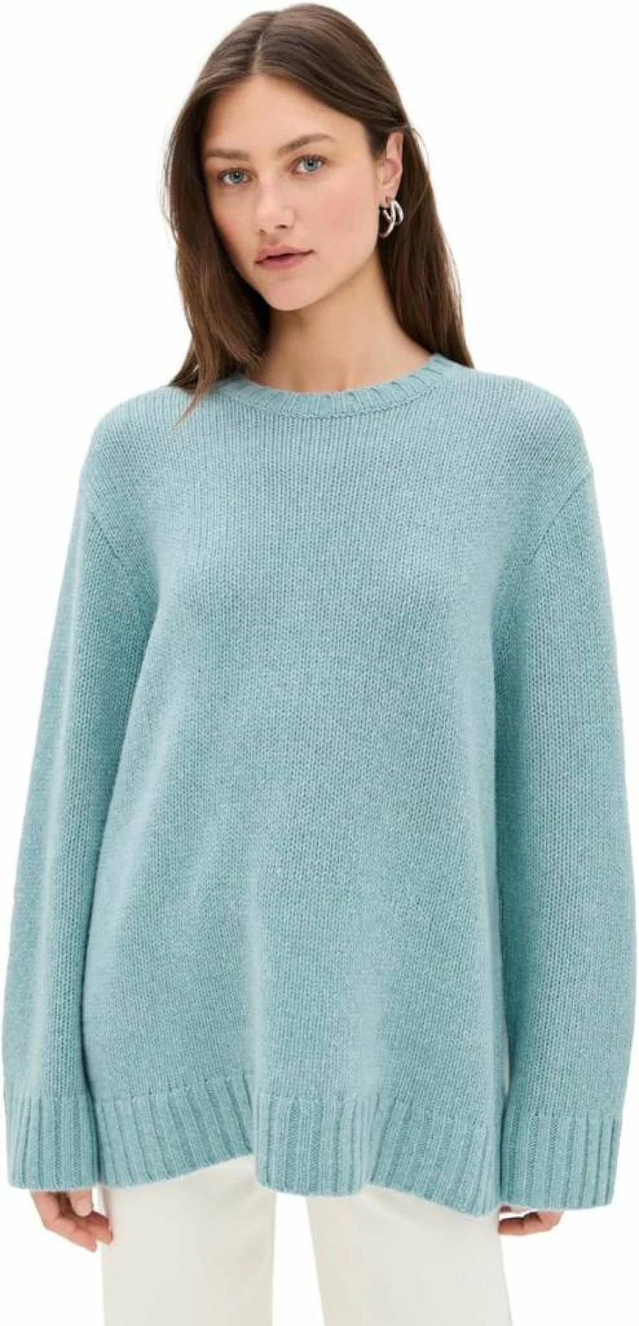 Jenni Kayne Women's Soft Cashmere Crewneck Sweater - Luxury Knit Pullover