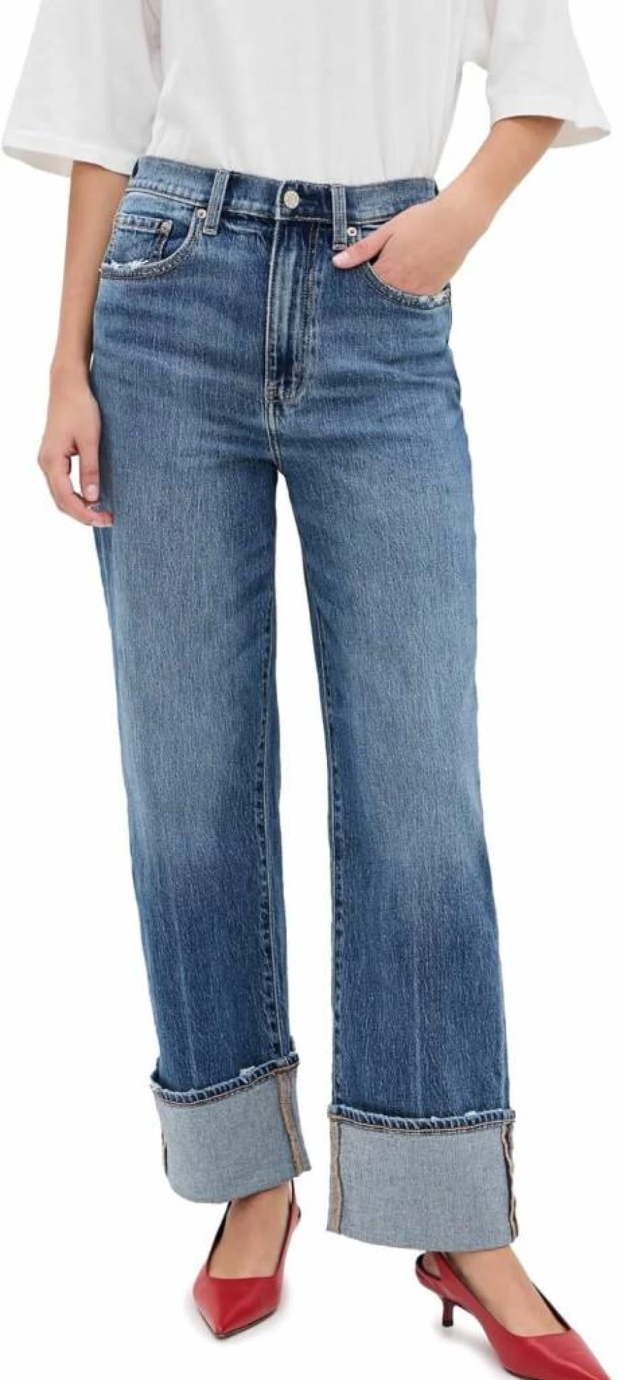 DAZE Women's Eastside High-Rise Slim Fit Stretch Denim Jeans for Casual Wear