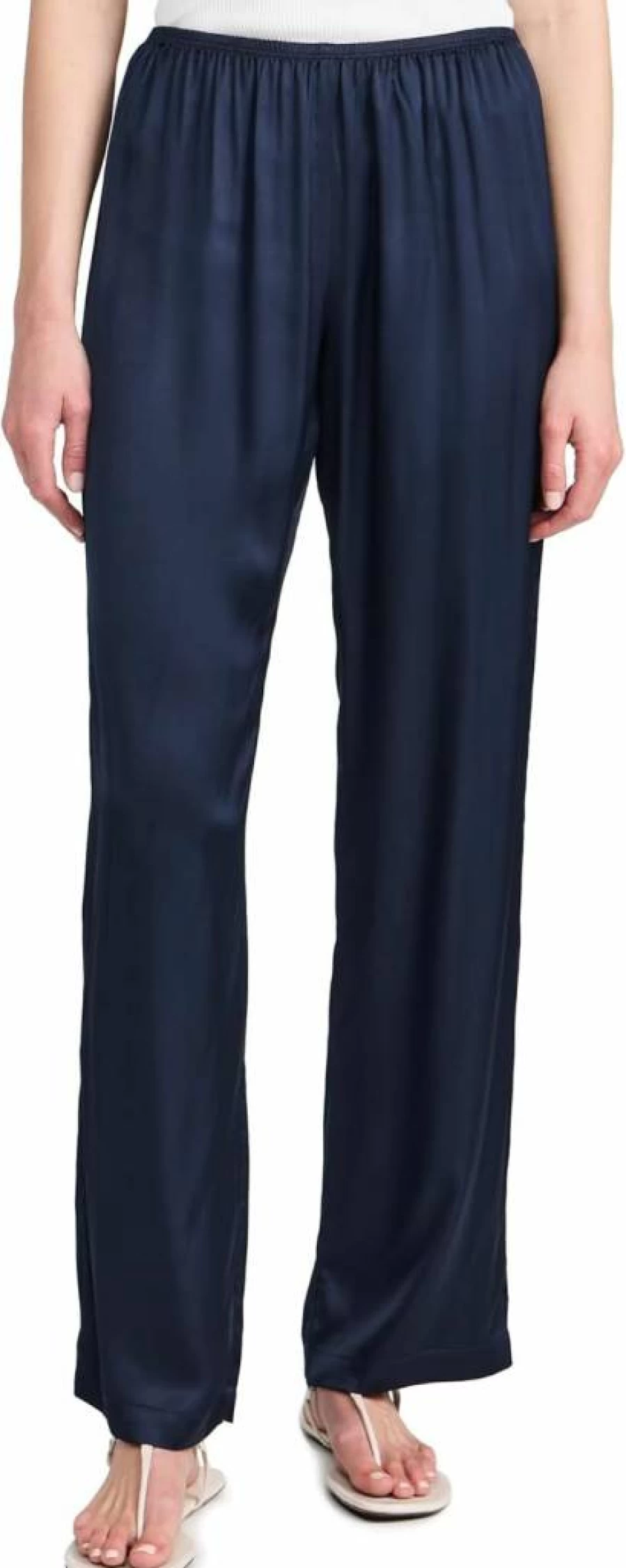 DONNI. Women's Silky Smooth High-Waisted Simple Pants - Comfortable & Elegant Casual Trousers