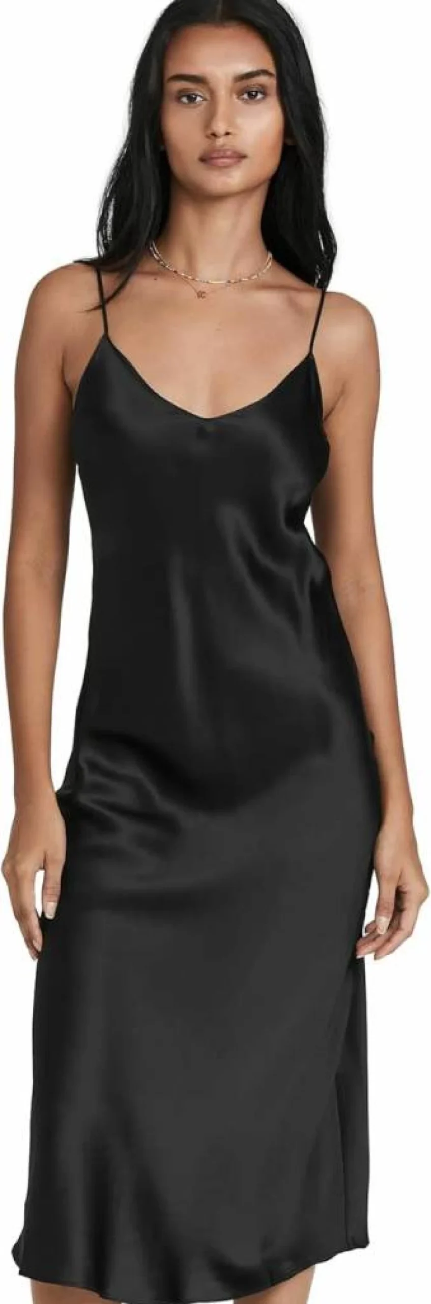 DANNIJO Women's Midi Slip Dress - Elegant Sleeveless Vintage Style for Casual and Evening Wear