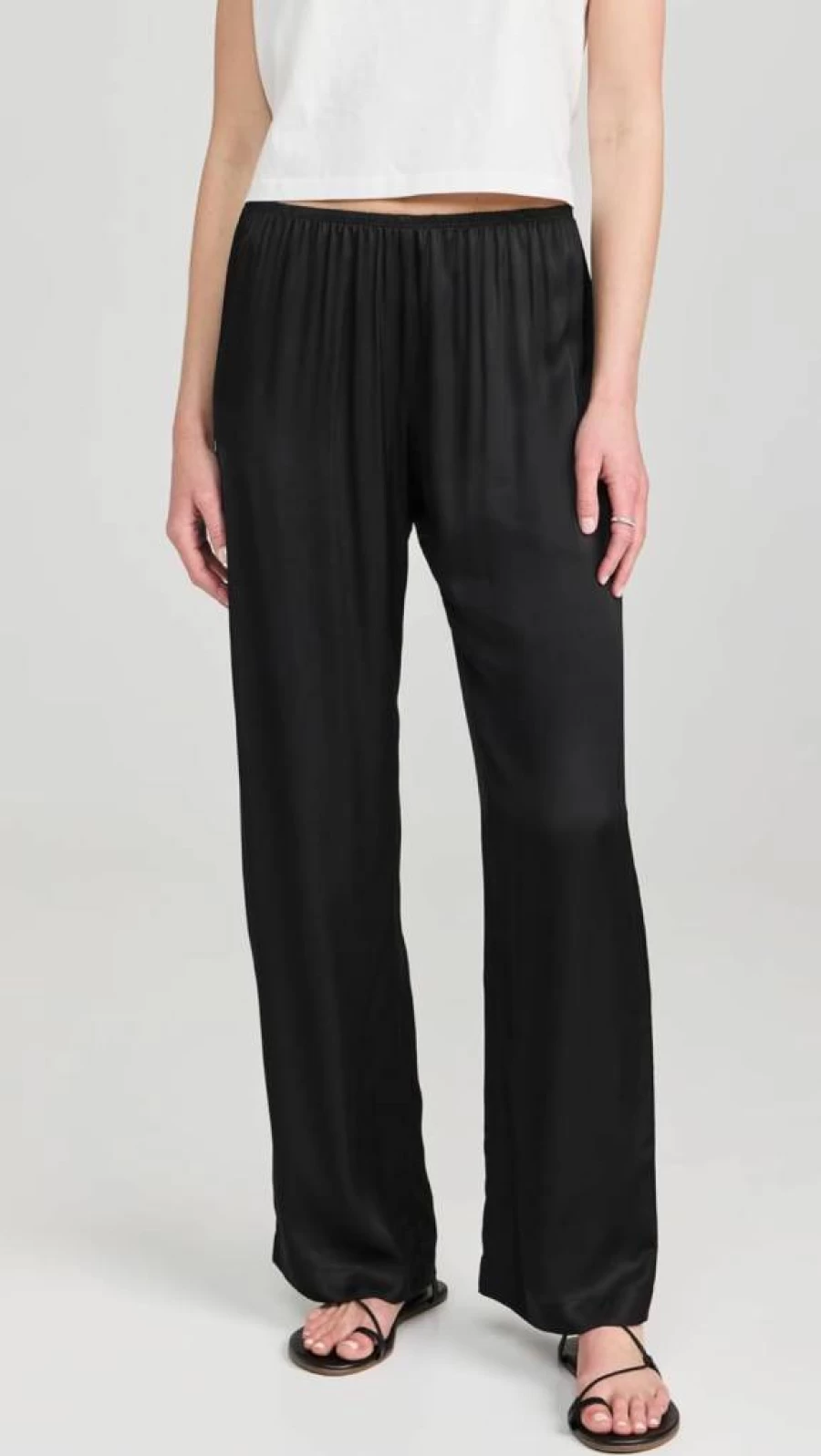 DONNI Women's Silky Smooth Simple Elegant Pants for Comfort and Style
