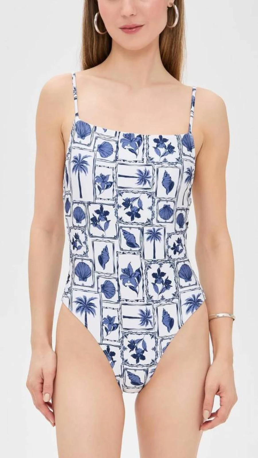 MINKPINK Women's Sylvie Scoop Back One Piece Swimsuit - Stylish Scoop Neck One-Piece Bathing Suit