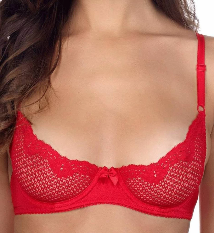 Timpa Women's Duet Lace Underwire Demi Bra - Comfortable & Sexy Lingerie for Everyday Wear