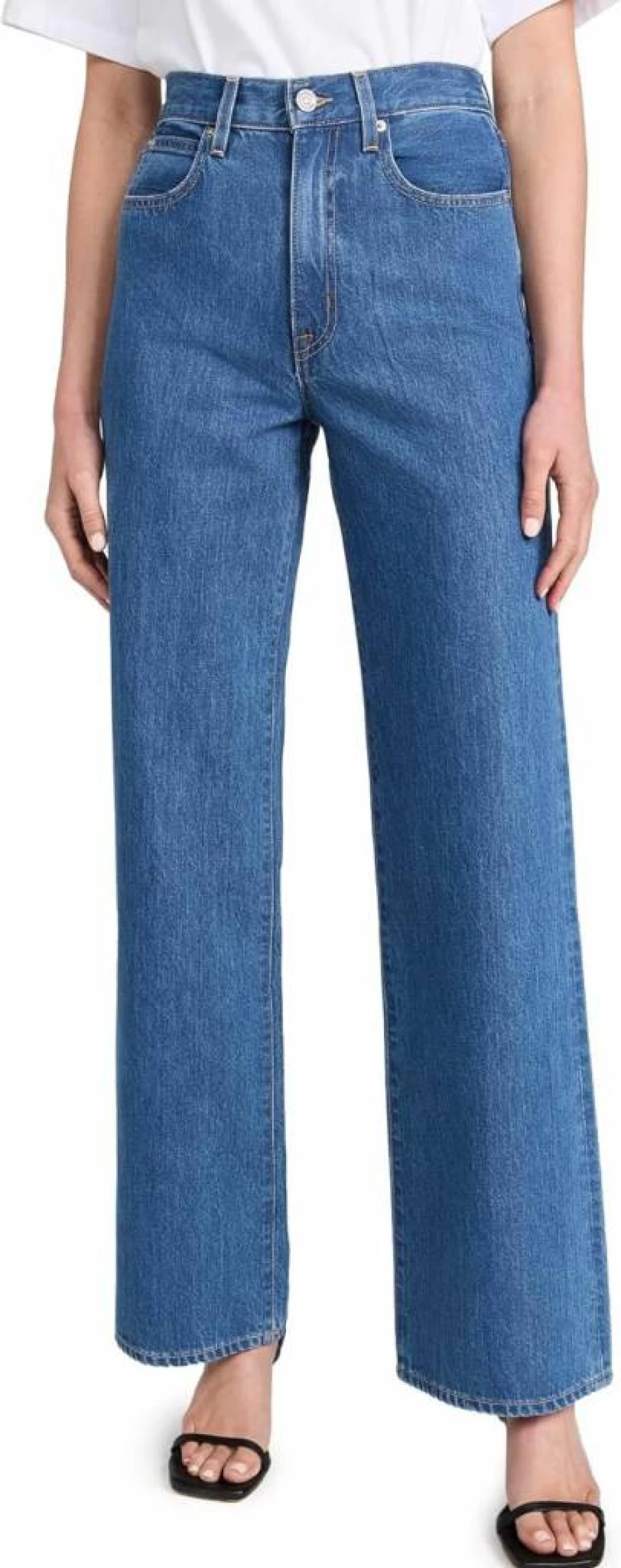 SLVRLAKE Women's Grace High-Rise Slim Fit Stretch Denim Jeans for Elegant Comfort
