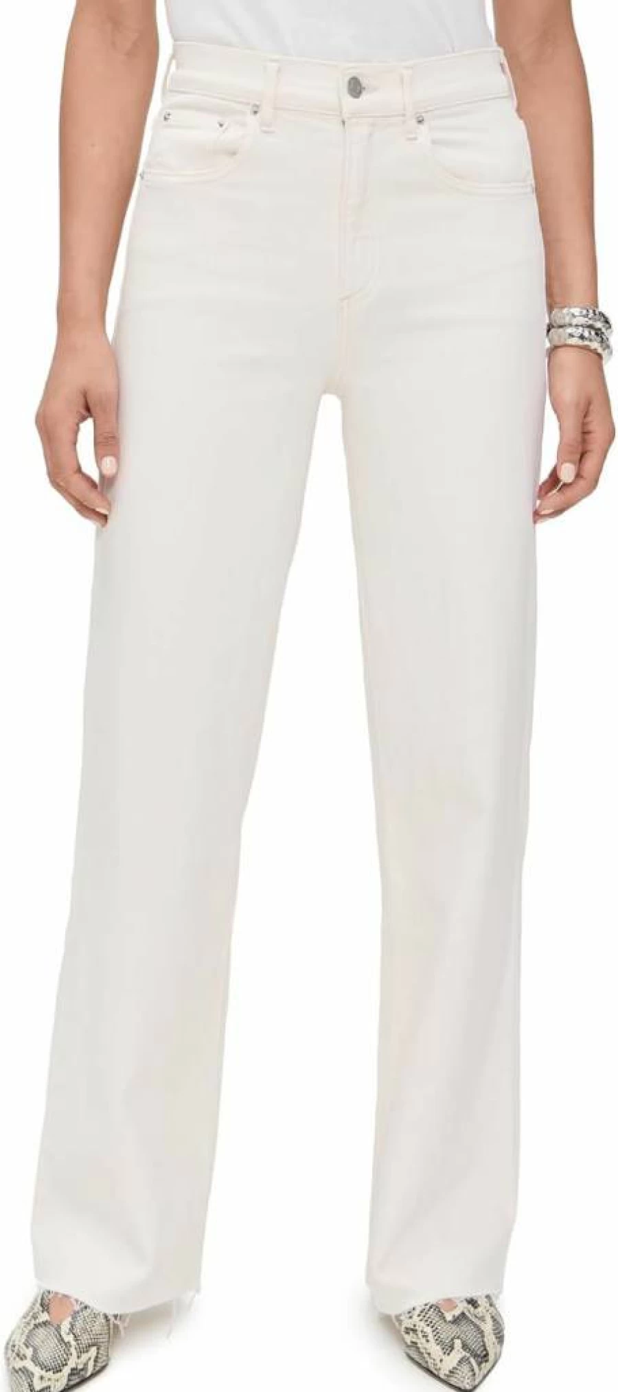 LE JEAN Women's High-Waisted Slim Column Jeans - Classic Denim Pants for Women