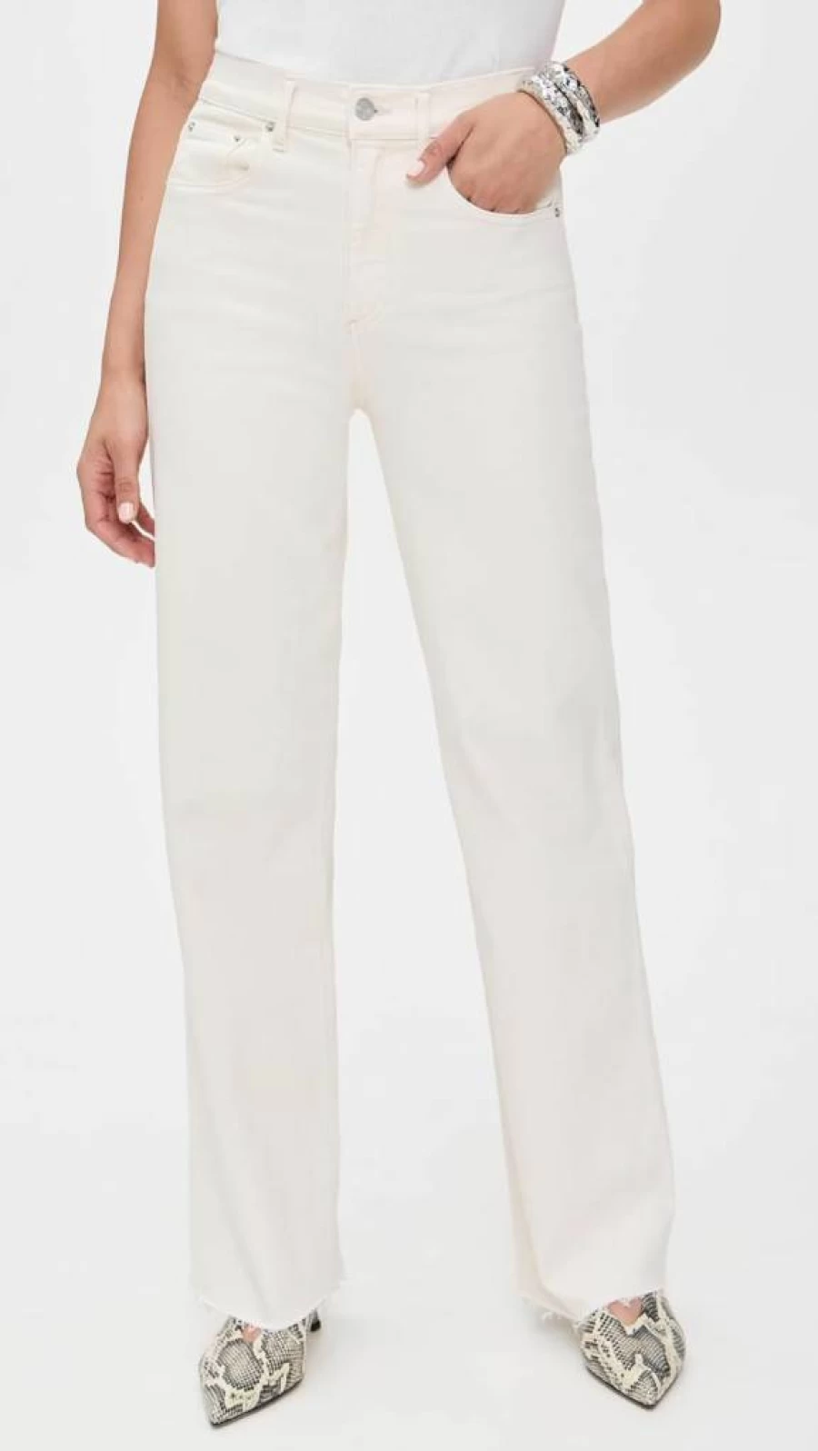 LE JEAN Women's High-Waisted Slim Column Jeans - Classic Denim Pants for Women