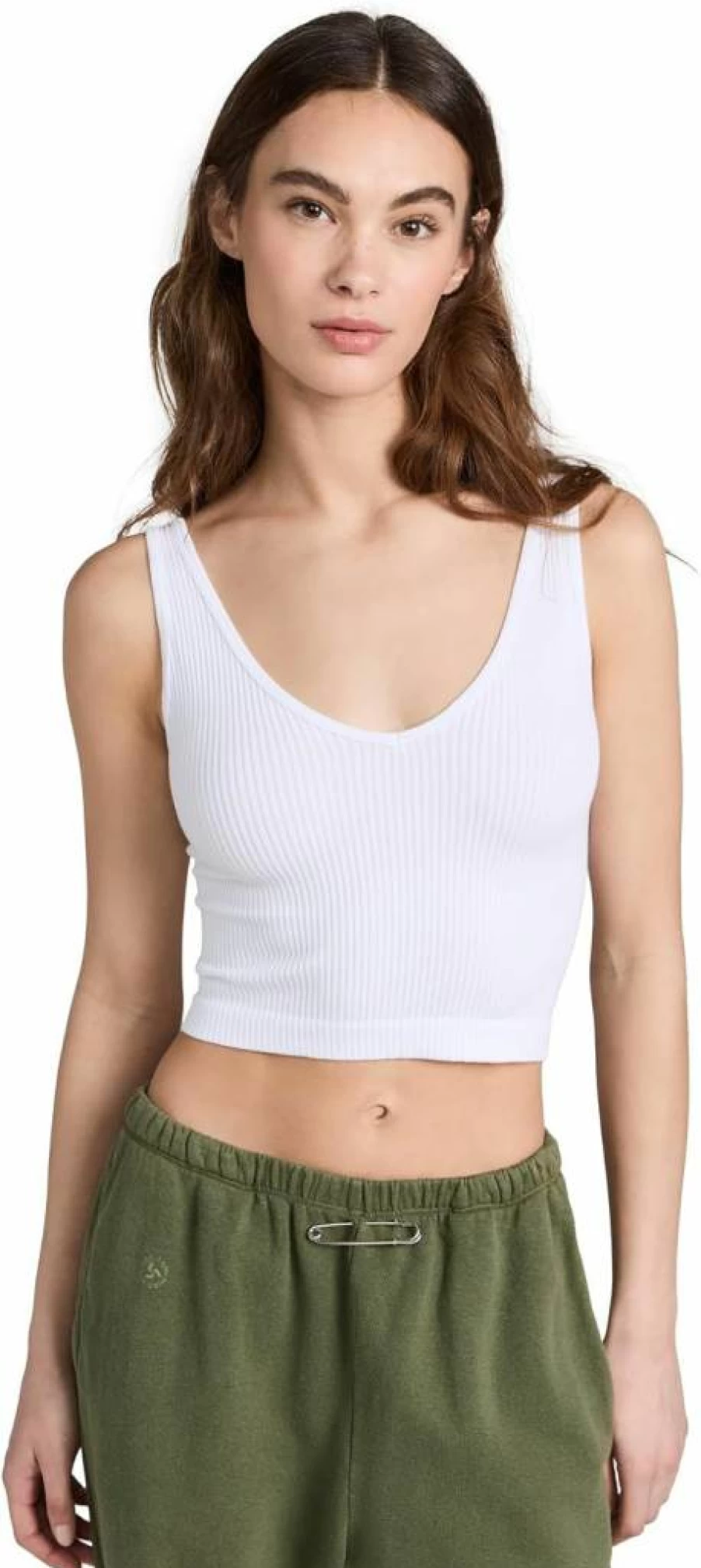 Free Women's Solid Rib Brami Top by Free People - Soft Comfortable Casual Wear