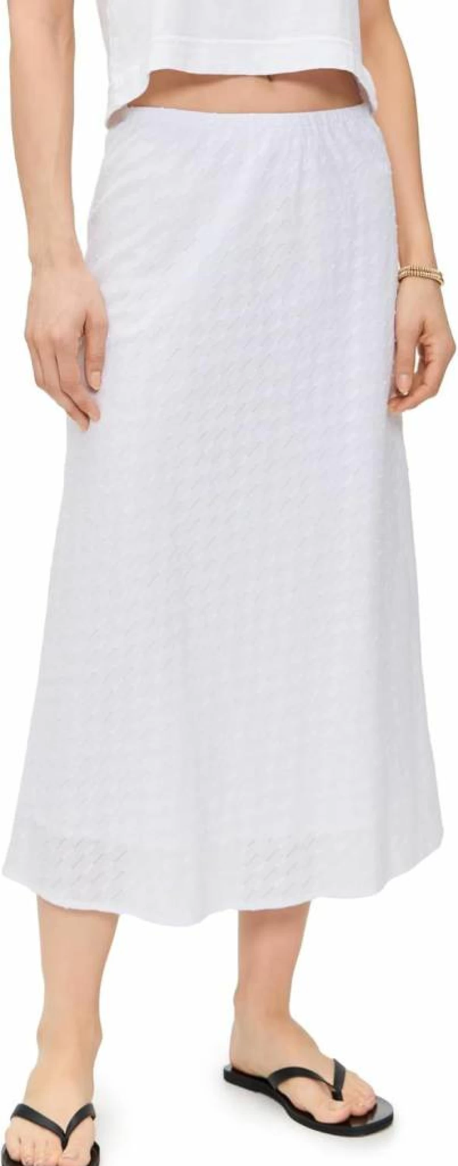 LNA Women's Waialea Eyelet Skirt - Floral Lace Summer Mini Skirt