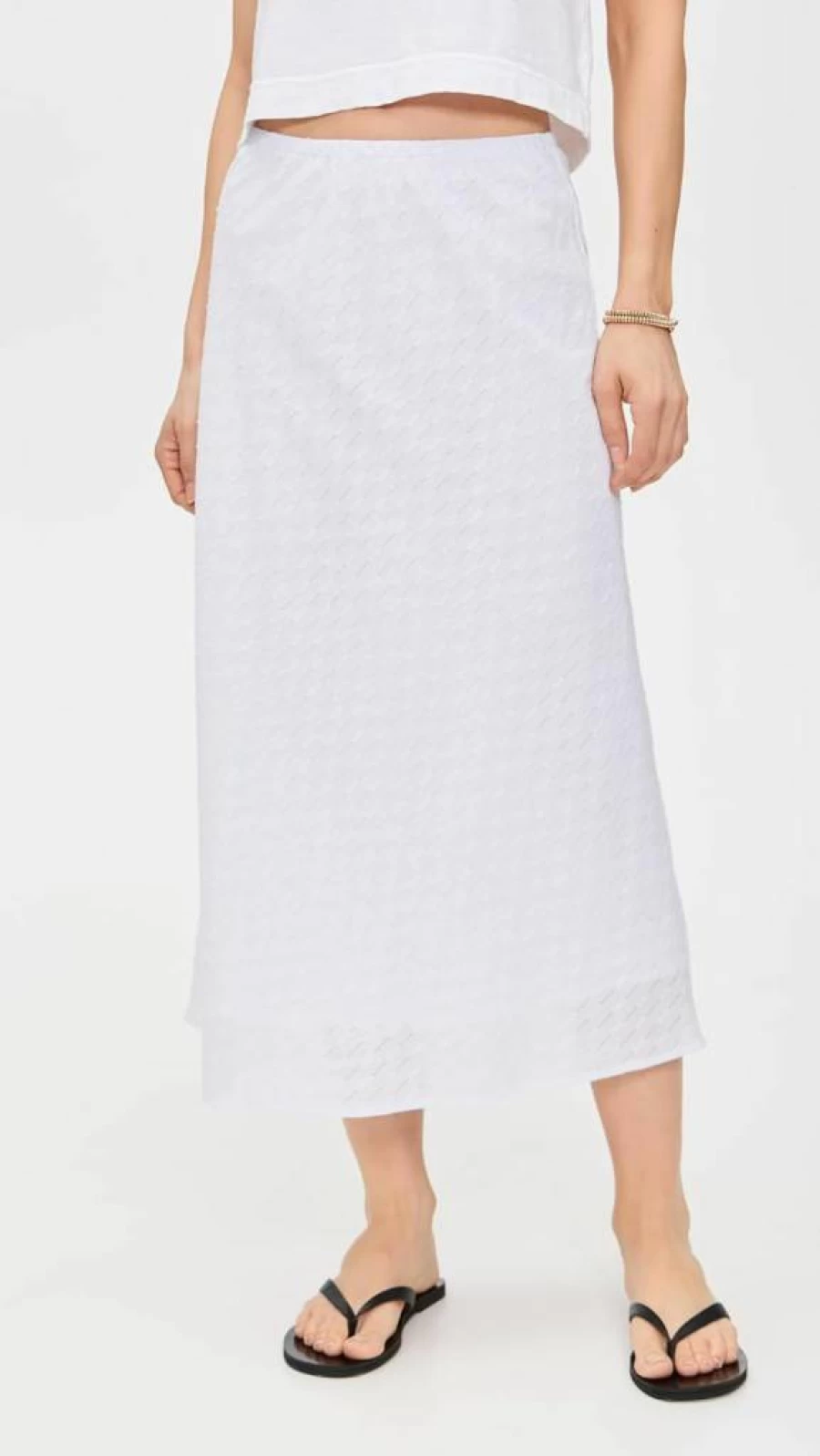 LNA Women's Waialea Eyelet Skirt - Floral Lace Summer Mini Skirt