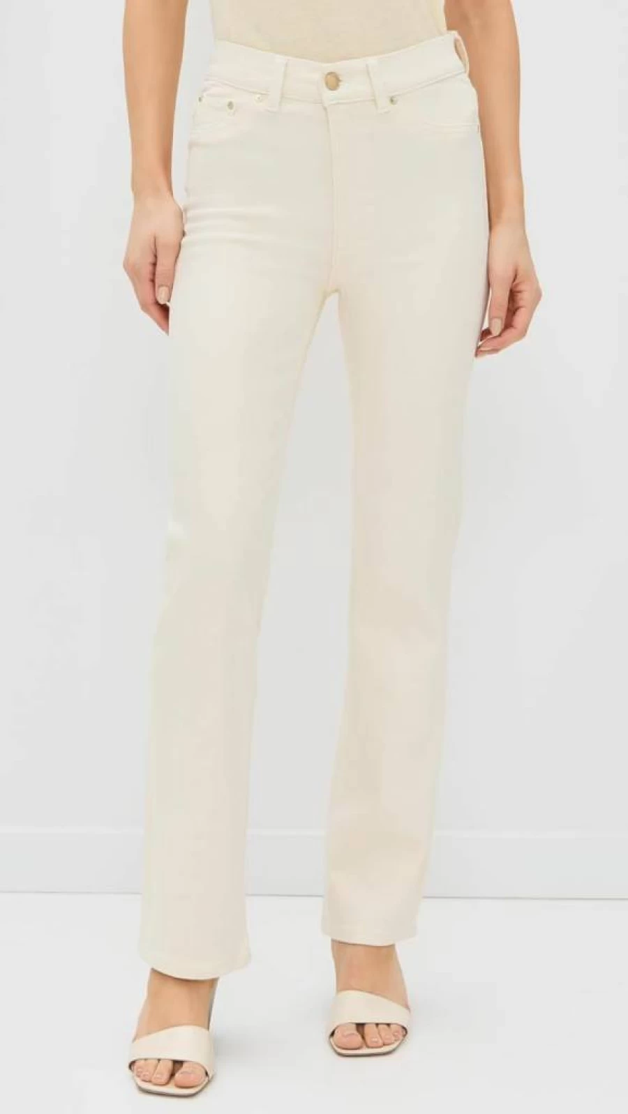 DL1961 Women's High Rise Straight Leg Jeans - Instasculpt Stretch Denim for Comfort & Style