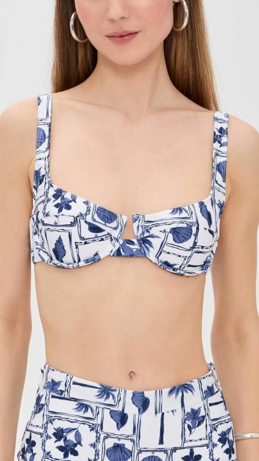 MINKPINK Women's Sylvie Bra Bikini Top - Floral Lace Bralette Swimwear for Women