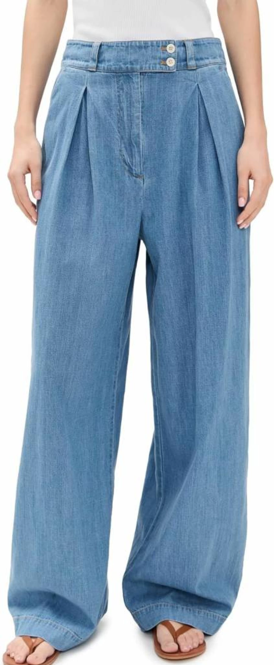 Jenni Kayne Women's Newport Denim Pants - High-Quality Denim Trousers for Women