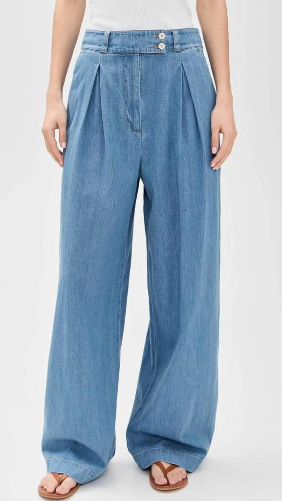 Jenni Kayne Women's Newport Denim Pants - High-Quality Denim Trousers for Women