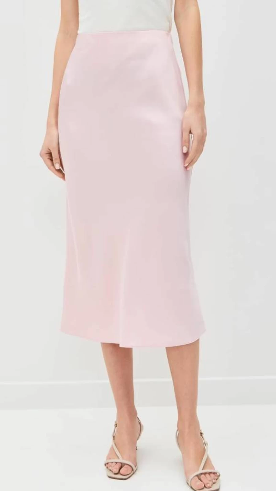 Alice + Olivia Maeve Slip Skirt - Women's Mid-Length Silk Slip Skirt with Floral Print