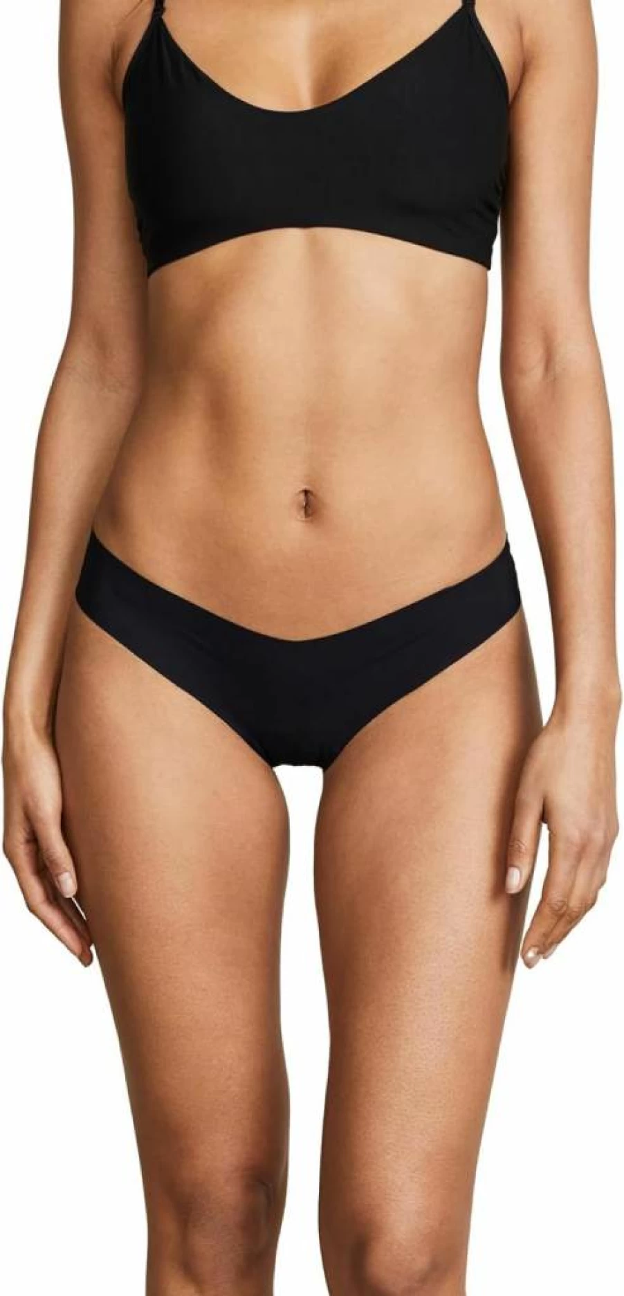 Commando Women's Classic Thong - Large/XL Size, Black Comfort Underwear