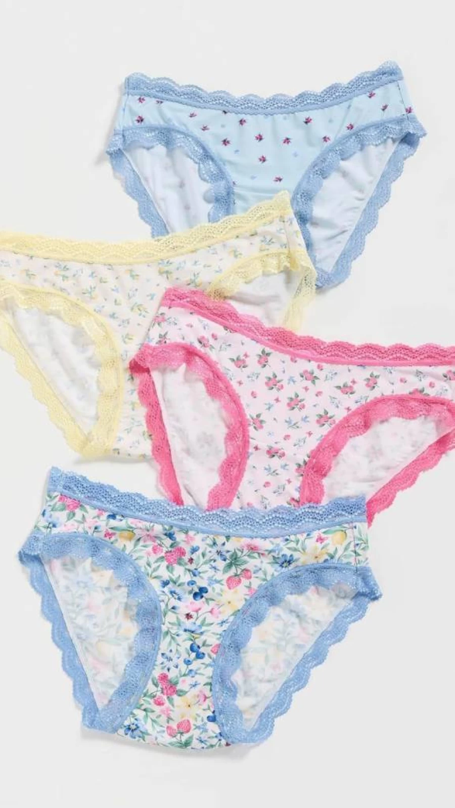 Stripe & Stare Women's 4-Pack Original Cotton Knickers - Comfortable Everyday Underwear