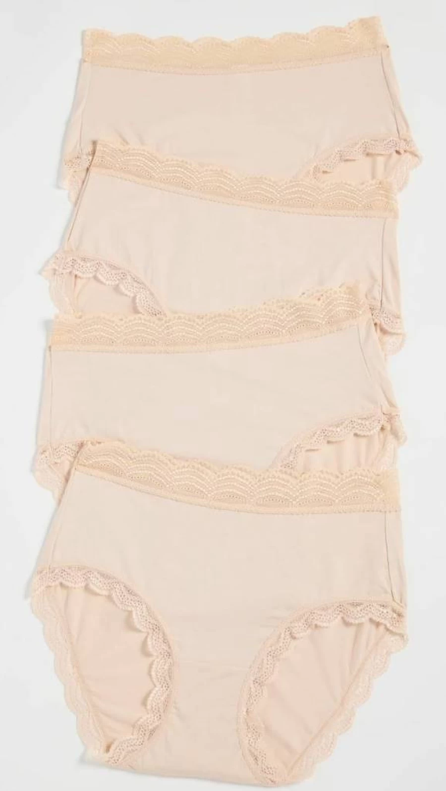 Stripe & Stare Women's High Rise Cotton Knickers 4-Pack - Soft Breathable Underwear Multipack