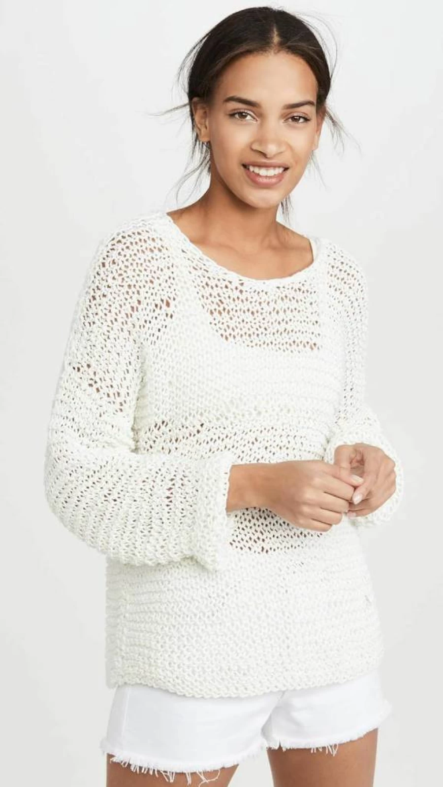 MIKOH Women's Long Sleeve Knit Sweater - Mehetia Casual Pullover for Women