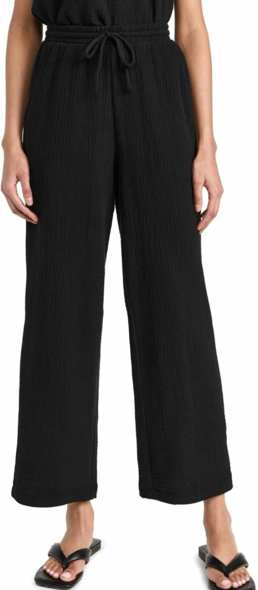 Z SUPPLY Women's Bondi High-Rise Relaxed Fit Linen Blend Wide Leg Pants for Summer
