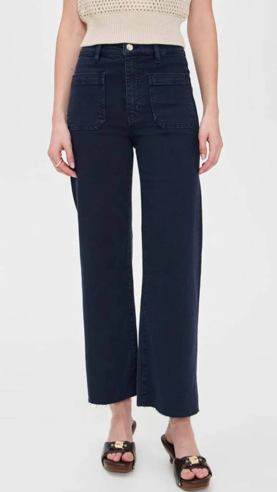 FRAME Women's The Anchor High-Waisted Slim Fit Pants