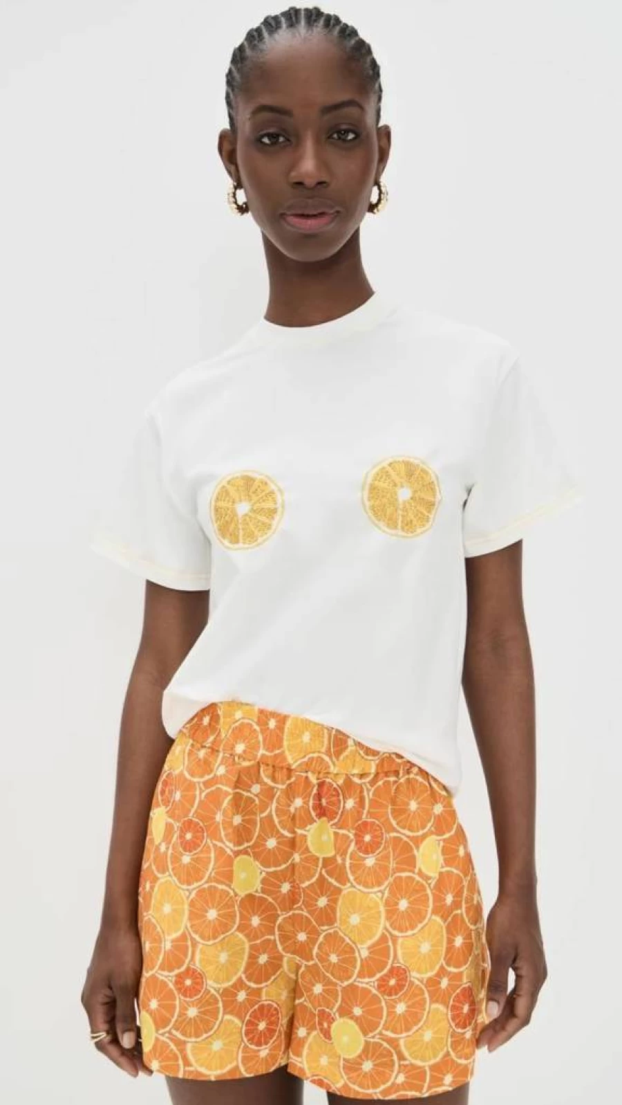 Never Fully Dressed Women's Orange T-Shirt - Stylish Casual Short Sleeve Top