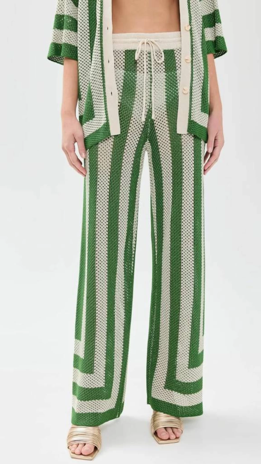 Seven Wonders Women's High-Waisted Ziggy Pants - Boho Flare Trousers with Elastic Waist for Comfort & Style