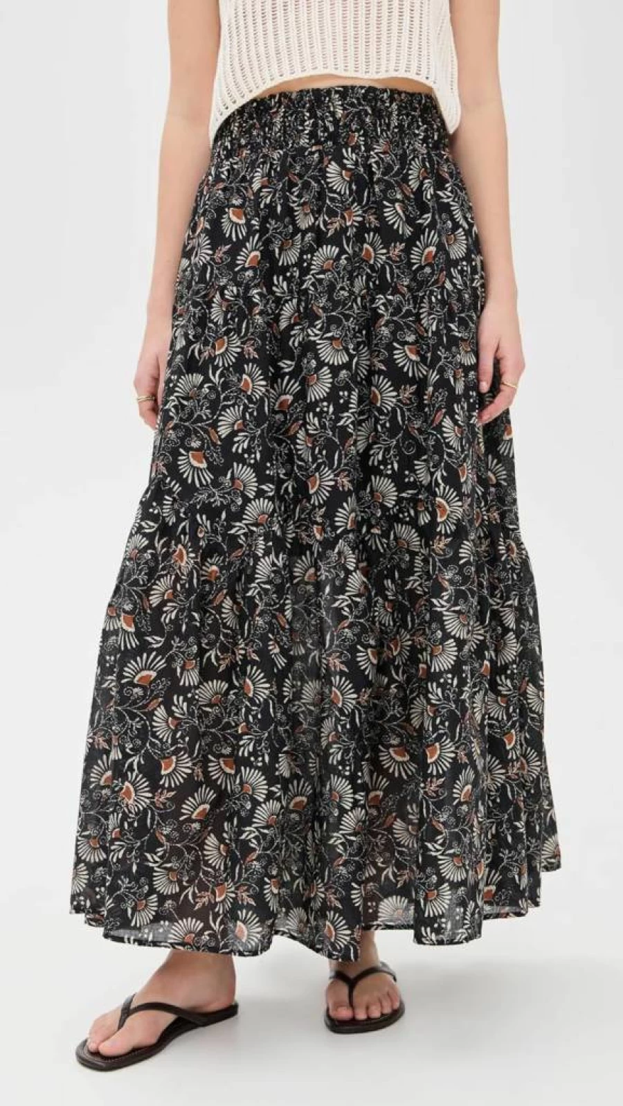 Rails Women's Peony Floral Print Skirt - Boho Chic Summer Midi Skirt
