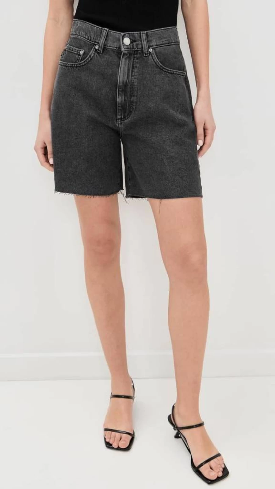 DL1961 Women's Taylor Ultra High Rise Denim Shorts - Premium Stretch Jeans Shorts for Women