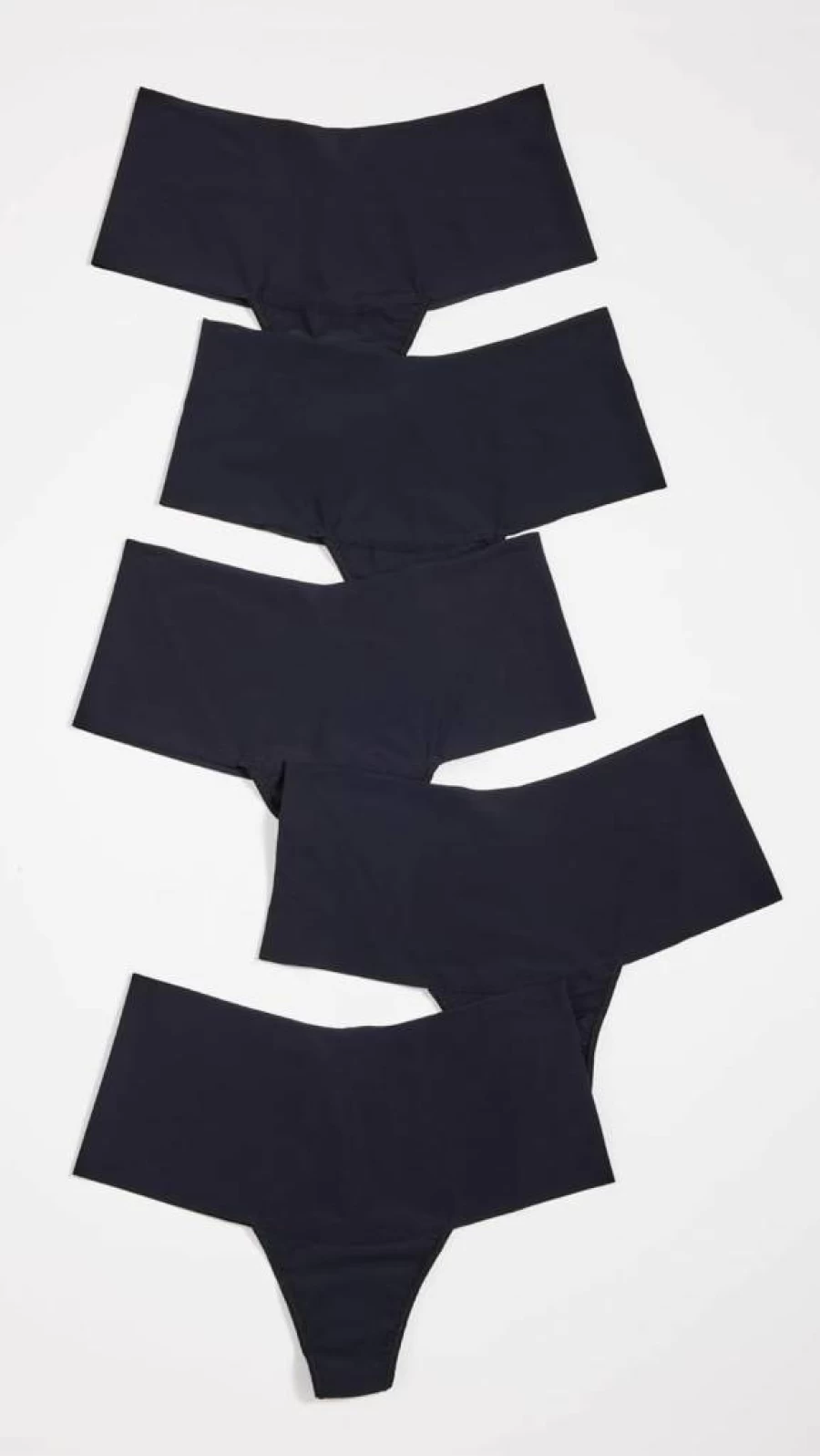 Hanky Panky Women's High Rise Breathe Thong 5-Pack - Soft Comfortable Underwear Multipack