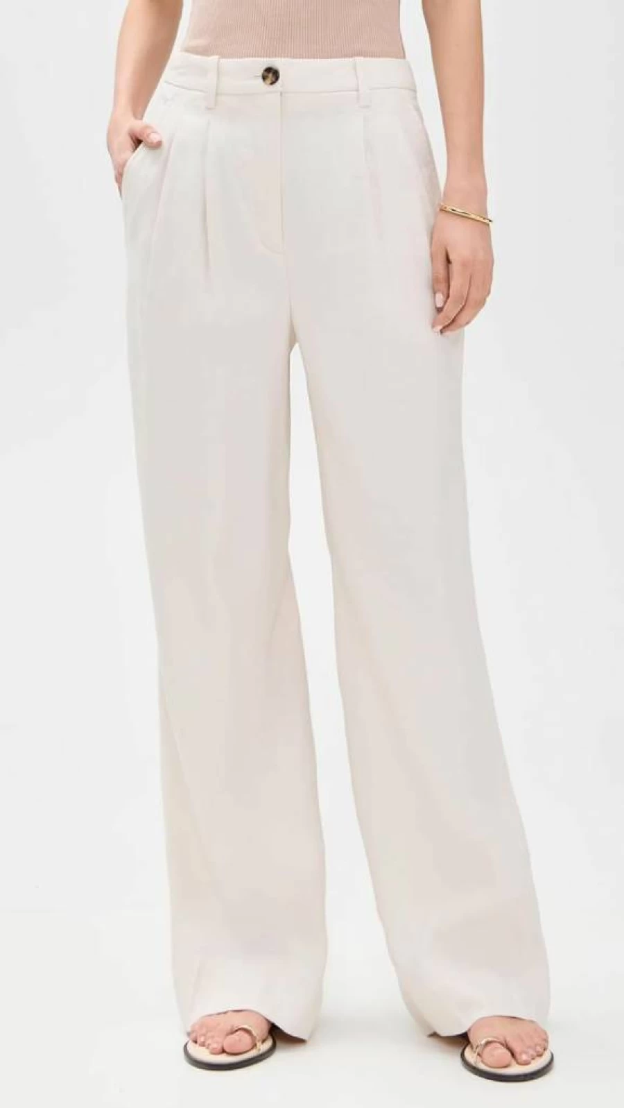 ALC Women's High-Waisted Tommy Pants - Classic Fit Stretch Ankle Pants for Women