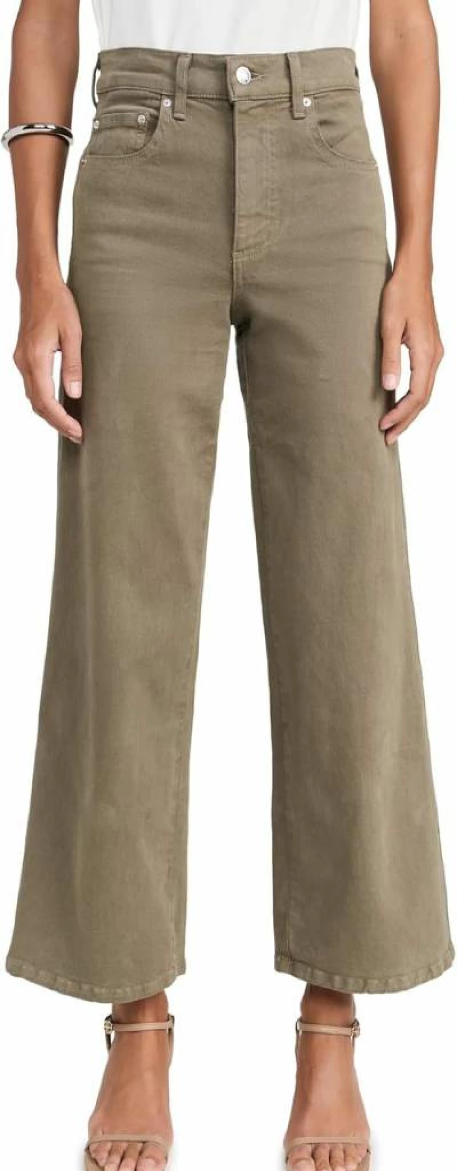LE JEAN Women's Juliette High-Rise Wide Leg Ankle Jeans - Stretch Denim Casual Chic Bottoms