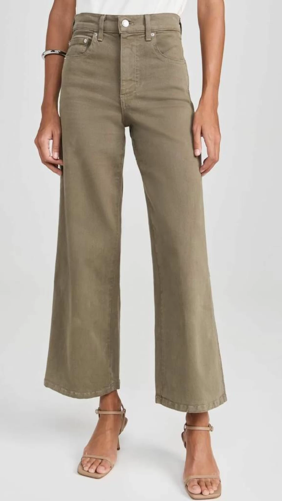 LE JEAN Women's Juliette High-Rise Wide Leg Ankle Jeans - Stretch Denim Casual Chic Bottoms