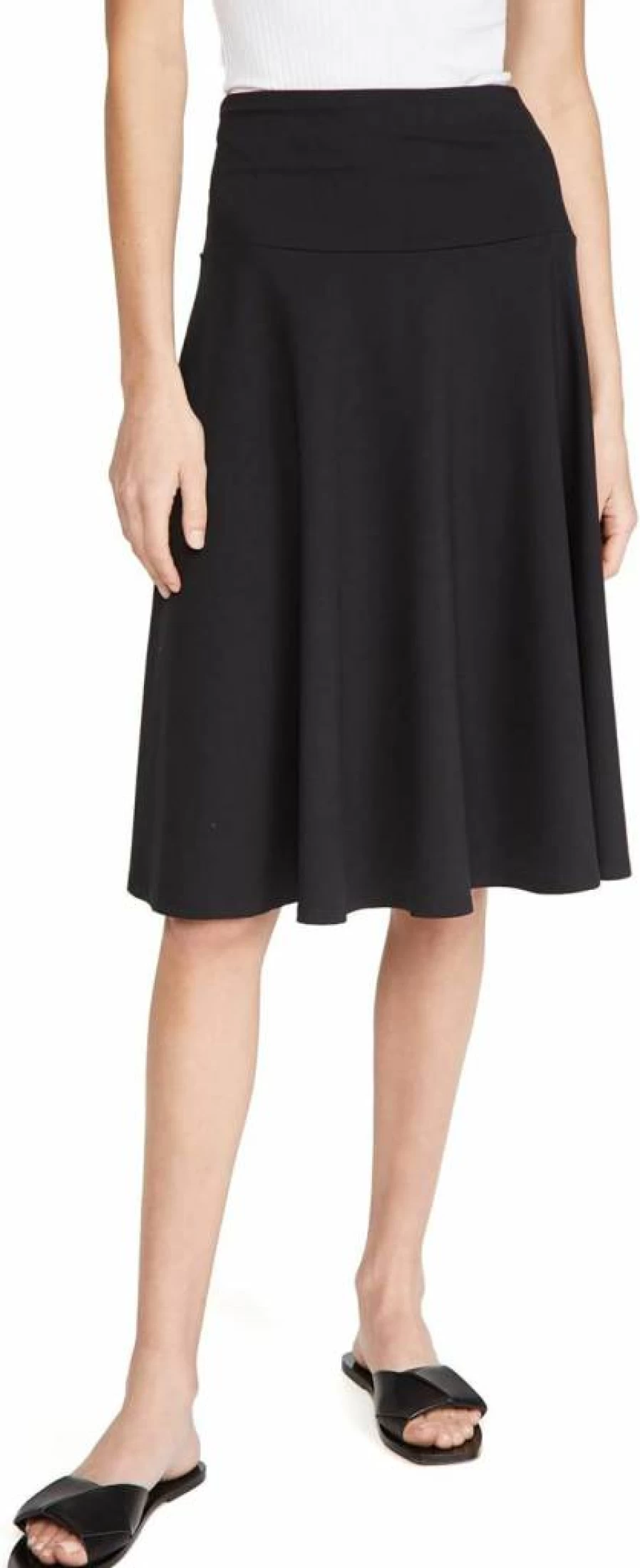 Susana Monaco Women's High Waisted Floral Tea Length Skirt - Elegant A-Line Summer Skirt