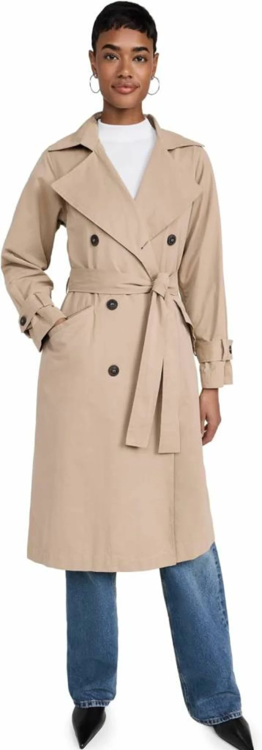 Z SUPPLY Women's Dorian Trench Coat - Lightweight Long Waterproof Jacket for Women