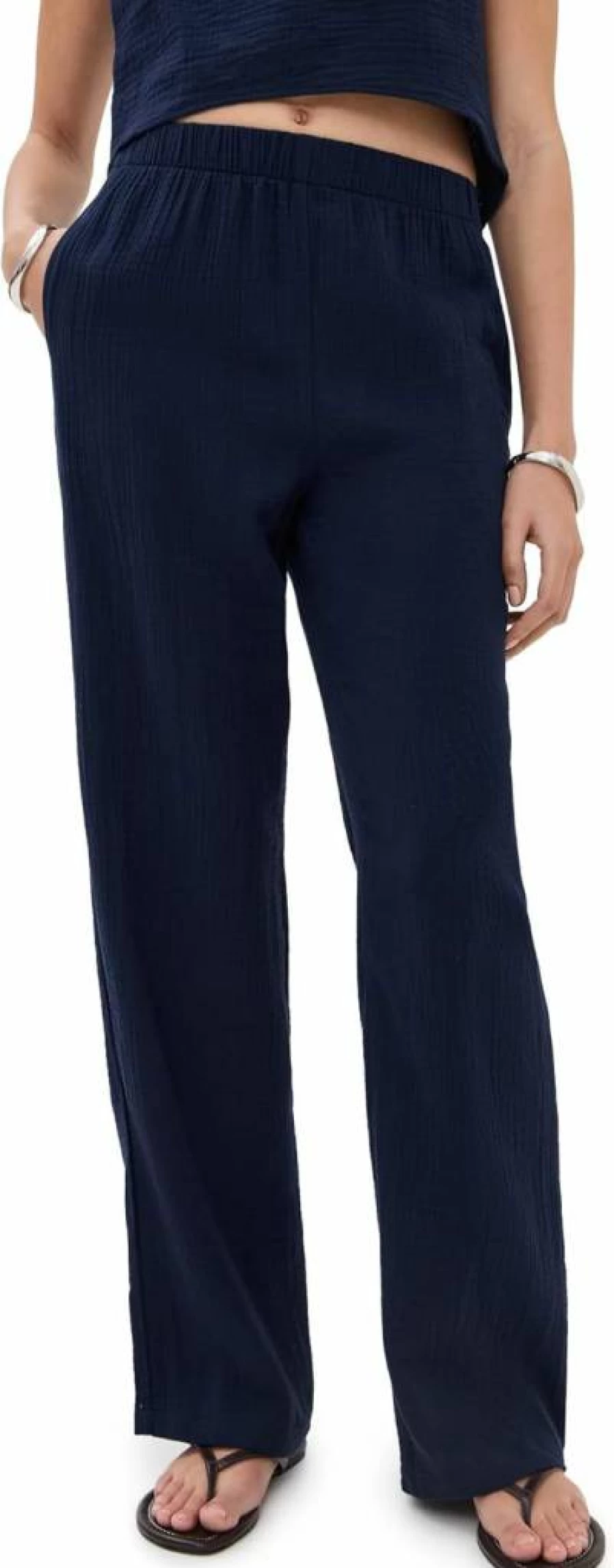 LE BOP Women's Odette High-Waisted Wide-Leg Pants - Comfortable & Stylish Trousers for Women