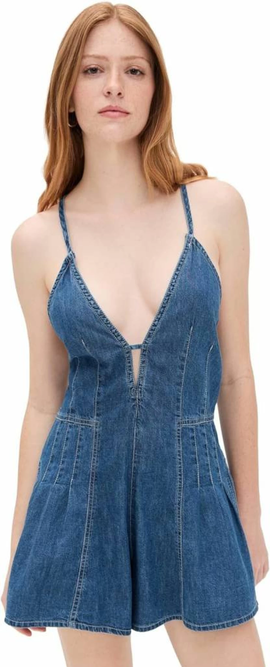 Free Women's Nostalgia Ultra Shortall by Free People | Denim Overalls & Romper